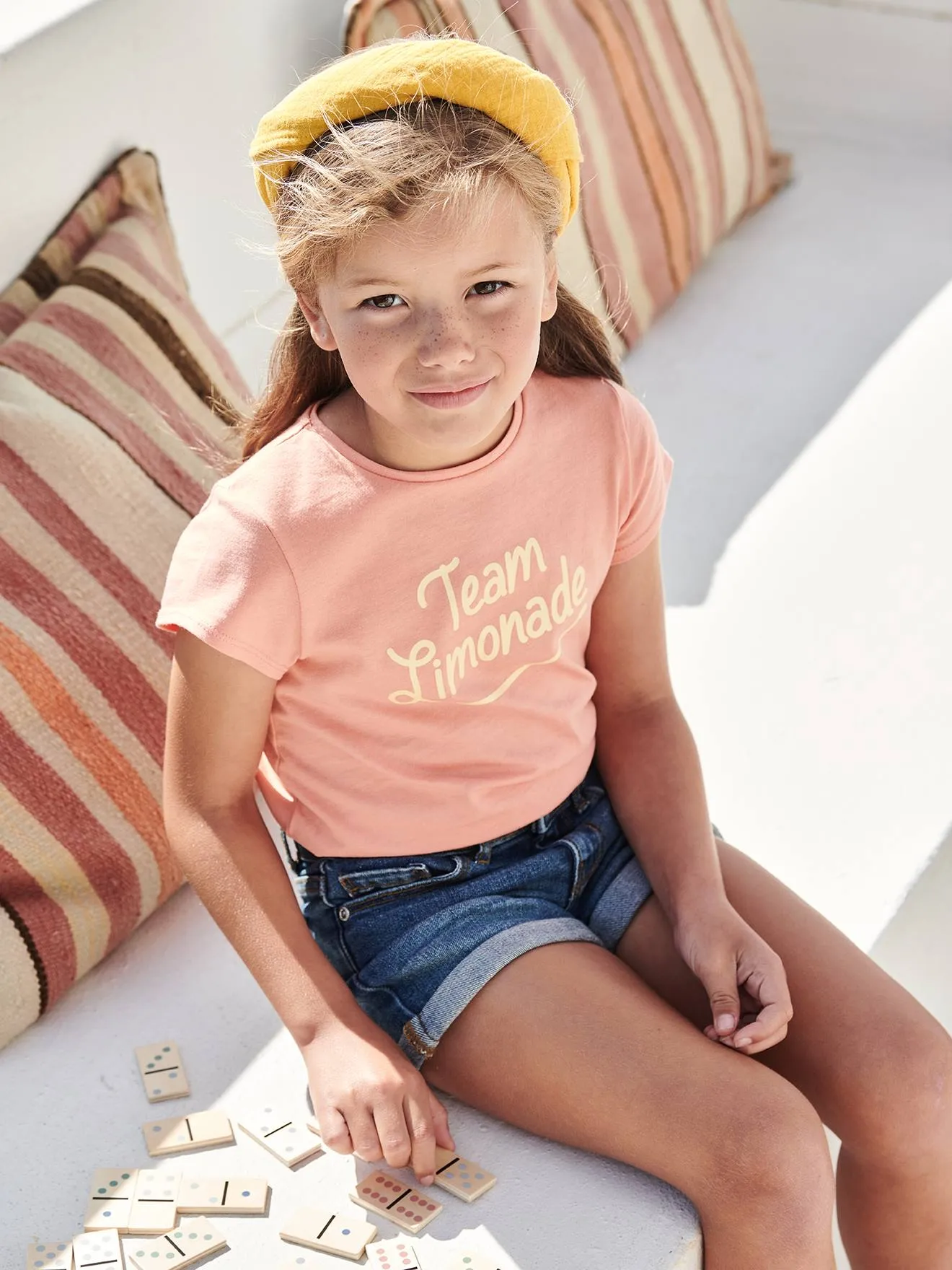 Camiseta con mensaje, para niña